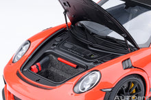 Load image into Gallery viewer, AUTOart 1/18 Porsche 911 (991.2) GT3 Weissach Package Lava Orange 78177