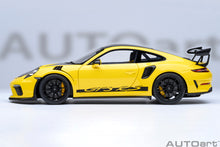 Load image into Gallery viewer, AUTOart 1/18 Porsche 911 (991.2) GT3 Weissach Package Racing Yellow 78178