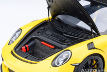 Load image into Gallery viewer, AUTOart 1/18 Porsche 911 (991.2) GT3 Weissach Package Racing Yellow 78178