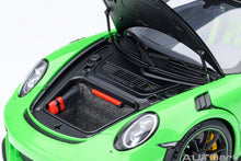 Load image into Gallery viewer, AUTOart 1/18 Porsche 911 (991.2) GT3 Weissach Package Lizard Green 78179