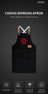 Dspiae CAN-01 Canvas Working Apron