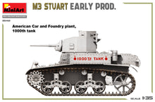 Load image into Gallery viewer, MiniArt 1/35 US M3 Stuart Early Production 35412