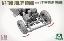 Load image into Gallery viewer, Takom 1/16 US 1/4 Ton 4x4 G503 MB Utility Truck w/ 1/4 Ton Trailer 1026' COMING SOON!
