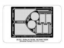 Load image into Gallery viewer, Aber 1/35 German King Tiger Porsche Turret Grills G12'