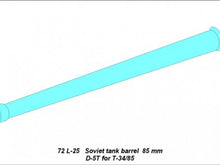 Load image into Gallery viewer, Aber 1/72 Russian 85mm D-5T for T-34/85 72 L-25'