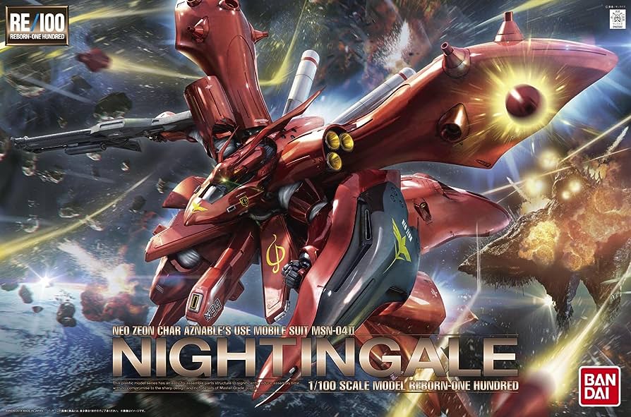 Bandai 1/100 RE/100 Nightingale Char Aznable's Use Mobile Suit