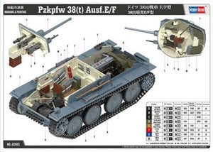 HobbyBoss 1/16 German Panzer Kpfw.38(t) Ausf.E/F w/ Interior 82603