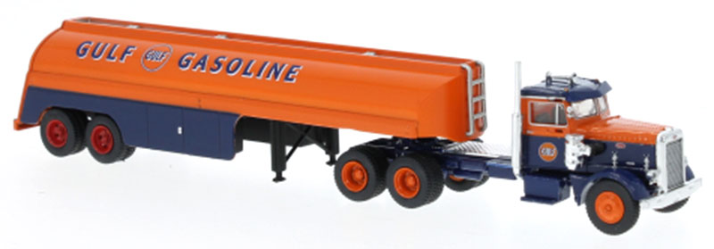 Brekina 1/87 HO Gulf Gasoline 1955 Peterbilt 281 Tank-SZ 85763 COMING SOON