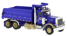 Load image into Gallery viewer, Brekina 1/87 HO Peterbilt 359 Dump Truck "Force Corp" Blue 86292