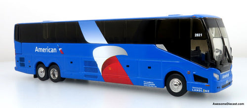 Iconic Replicas 1/87 HO Prevost H3-45 Coach: American Airlines / Landline 87-0449