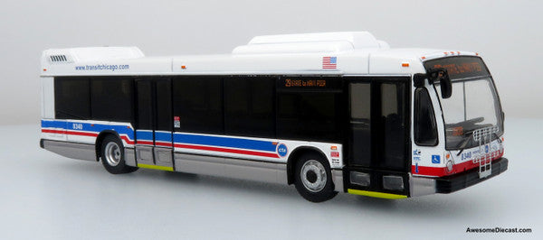 Iconic Replicas 1/87 Nova Bus LFSD Transit Bus: CTA Chicago 87-0499