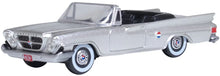 Load image into Gallery viewer, Oxford 1/87 HO 87CC61007 Chrysler 300 Convertible 1961 Sheffield Silver (Open)