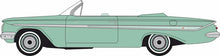 Load image into Gallery viewer, Oxford 1/87 HO 87CI61007 Chevrolet Impala Conv. 1961 Arbor Green