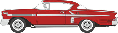 Oxford 1/87 HO 87CIS58003 Chevrolet Impala Sport Coupe 1958 Rio Red COMING SOON