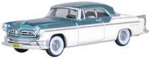 Load image into Gallery viewer, Oxford 1/87 HO 87CNY55004 Chrysler New Yorker Deluxe St Regis 1955 Jade/ Platinum