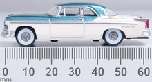 Load image into Gallery viewer, Oxford 1/87 HO 87CNY55004 Chrysler New Yorker Deluxe St Regis 1955 Jade/ Platinum