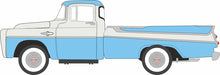 Load image into Gallery viewer, Oxford 1/87 HO 87DP57005 Dodge D100 Sweptside Pickup 1957 Blue / White