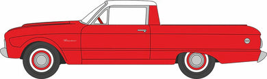 Oxford 1/87 HO 87FA60001 Ford Falcon Ranchero 1960 Red /White COMING SOON