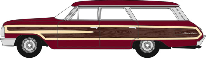 Oxford 1/87 HO 87FC64003 Ford Country Squire 1964 Vintage Burgundy COMING SOON