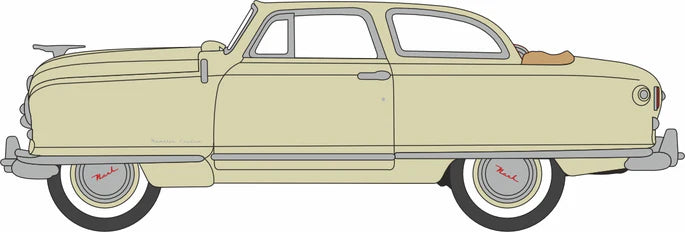 Oxford 1/87 HO 87NR50002 Nash Rambler Custom Landau Conv. Champagne Ivory (Open) COMING SOON