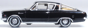 Oxford 1/87 HO 87PB65004 Plymouth Barracuda 1965 Black / Gold COMING SOON