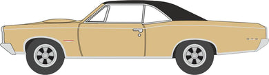 Oxford 1/87 HO 87PG66003 Pontiac GTO 1966 Martinique Bronze / Black COMING SOON