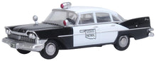 Load image into Gallery viewer, Oxford 1/87 HO 87PS59001 Plymouth Savoy Sedan 1959 – OK Highway Patrol