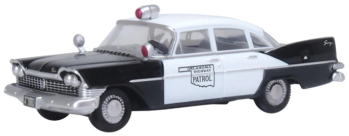 Oxford 1/87 HO 87PS59001 Plymouth Savoy Sedan 1959 – OK Highway Patrol