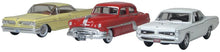 Load image into Gallery viewer, Oxford 1/87 HO 87SET004 Pontiac 100th Anniversary (2026) 3-Pcs Rocket 88, Bonneville Coupe, GTO