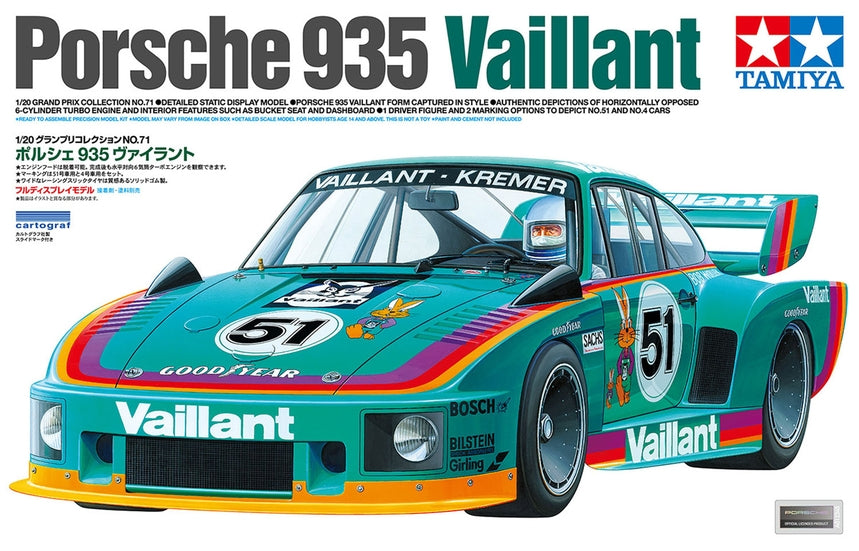 【全塗装完成品】Porsche 935 Vaillant 1/20 TAMIYA Tamiya 1/20 Porsche 935 Vaillant 20071' – Burbank's House of Hobbies