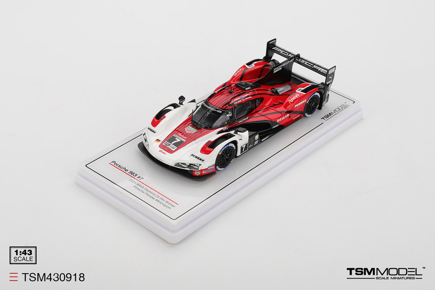 ONEUS ファヌン ポラ TSM 1/43 Porsche 963 #7 Porsche Penske Motorsport 2024 IMSA