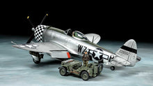 Load image into Gallery viewer, Tamiya 1/48 US P-47D Thunderbolt Bubbletop w/ 1/4t 4x4 Light Vehicle 25214