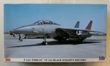 Load image into Gallery viewer, Hasegawa 1/48 US  F-14A Tomcat 'Black Knights History' OPEN BOX w/Extra 09516C