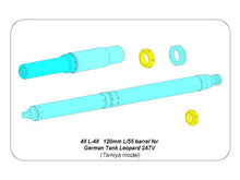 Load image into Gallery viewer, Aber 1/48 German 120 mm L/55 Barrel for Leopard 2A7V 48 L-48'