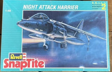 Load image into Gallery viewer, Revell 1/48 Snaptite Night Attack Harrier OPEN BOX 6296C