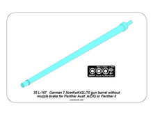 Load image into Gallery viewer, Aber 1/35 German 7,5cm Barrel for Panther Ausf.A/D/G w/o Muzzle Brake 35 L-167'