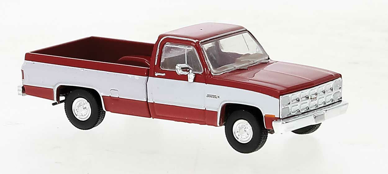 Brekina 1/87 HO 1981 GMC Sierra Grande Pickup Truck Red/ White 19651