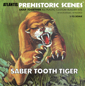 Atlantis 1/13 Prehistoric Scenes Saber Tooth Tiger A733  COMING SOON