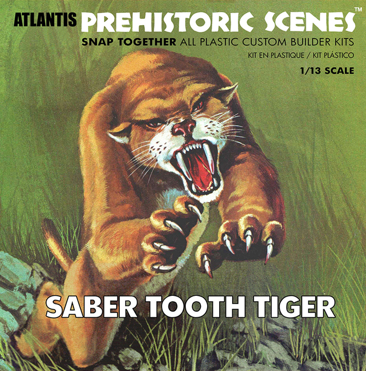 Atlantis 1/13 Prehistoric Scenes Saber Tooth Tiger A733