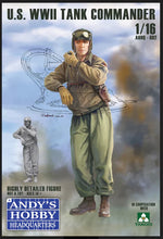Load image into Gallery viewer, Andy's Hobby HQ 1/16 US WWII Tank Commander AHHQ-002'