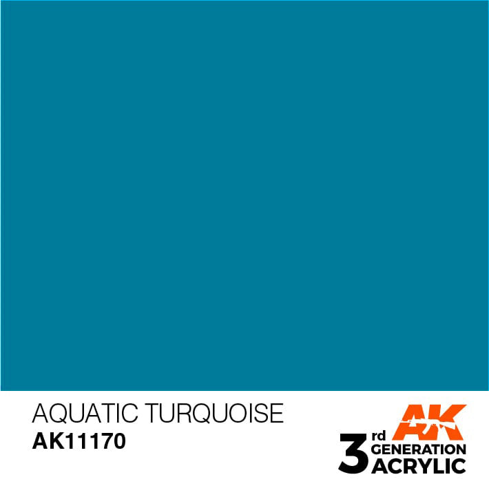 AK Interactive 3rd Gen Acrylic AK11170 Aquatic Turquoise 17ml