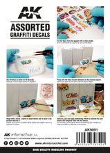 Load image into Gallery viewer, AK Interactive AK9091 1/32 1/35 1/72 Assorted Graffiti Decals
