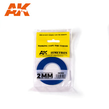 Load image into Gallery viewer, AK Interactive AK9182 Masking Tape for Curves 2mm x 18m