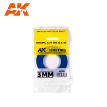 Load image into Gallery viewer, AK Interactive AK9183 Masking Tape for Curves 3mm x 18m