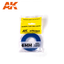 Load image into Gallery viewer, AK Interactive AK9184 Masking Tape for Curves 6mm x 18m