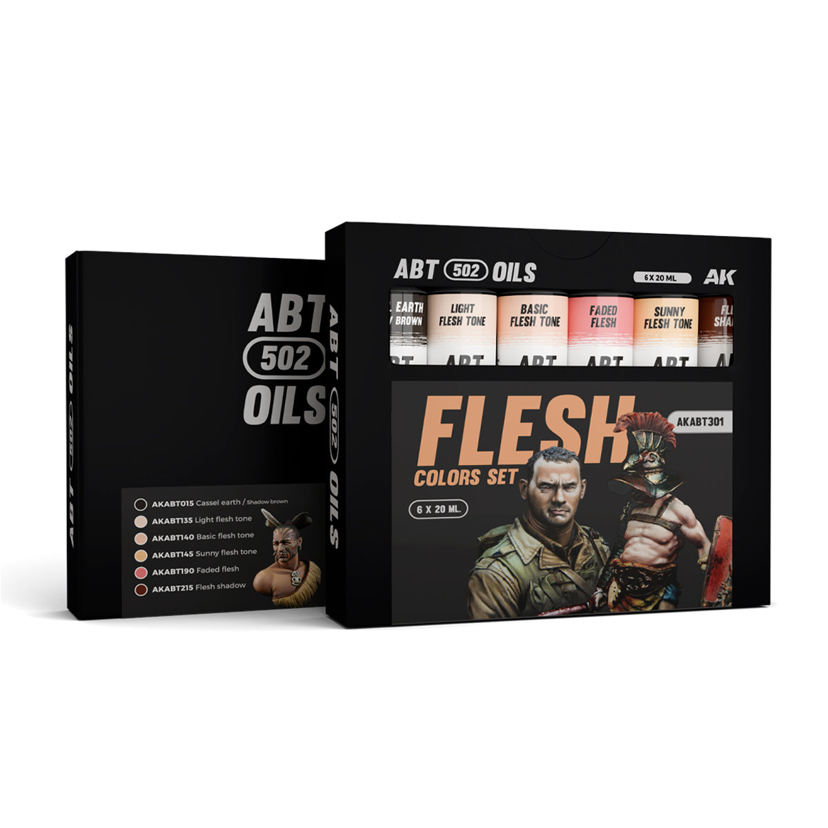 AK Interactive Abteilung 502 AKABT301 Flesh Colors Set – Burbank's