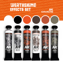 Load image into Gallery viewer, AK Interactive AKG25 Gouache Weathering Effects Set 6 20ml Tubes