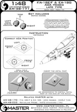Load image into Gallery viewer, Master 1/48 US F/A-18E/F and EA-18G AOA Probes Late Type AM-48-171