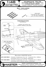 Load image into Gallery viewer, Master 1/48 British 0.303 cal Barrel Tips/ Sight  for Hurricane Mk.IIB AM-48-172