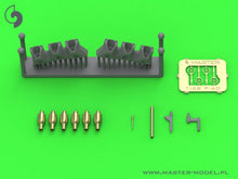 Load image into Gallery viewer, Master 1/48 US P-40E Gunsight/Pitot Tube/ .50 blast tubes w/ adapter for Eduard AM-48-180'